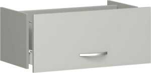 Hängeregistraturschublade 1 OH für Regalbreite 800mm, Lichtgrau