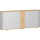 Sideboard 2 OH Flex mit Standfüßen silber/Buche
