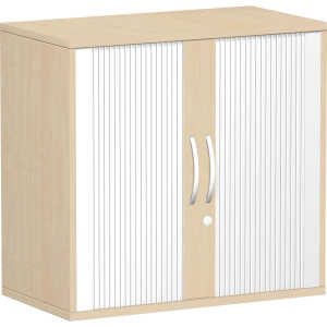 Querrolladenschrank 2 OH mit Standfüßen, Ahorn, Flex