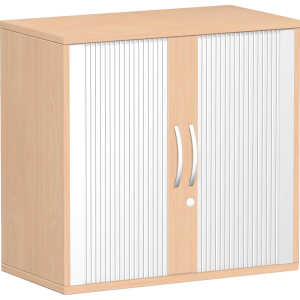 Querrolladenschrank 2 OH mit Standfüßen, Buche, Flex