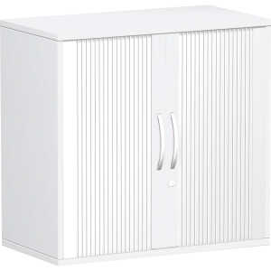 Querrolladenschrank 2 OH mit Standfüßen, weiß, Flex