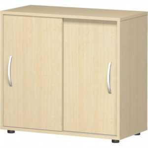 Schiebetürenschrank 2 OH mit Standfüßen, Ahorn, Flex