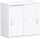 Schiebetürenschrank 2 OH mit Standfüßen, weiß, Flex