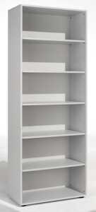 Regal 6 OH m. Standfüßen Flex Lichtgrau/Lichtgrau 800x400x2160