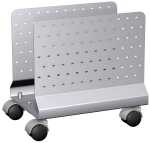 CPU-Halter f. Flex mobil, 4 Rollen, silber, Lochblech,...