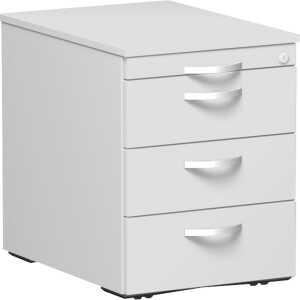 Rollcontainer Flex 438 x 565 x 600 mm 4 Schubladen lichtgrau