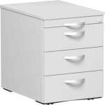 Rollcontainer Flex 438 x 565 x 600 mm 4 Schubladen lichtgrau