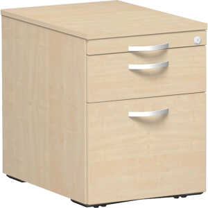 Rollcontainer Flex 438 x 565 x 600 mm 3 Schubladen ahorn