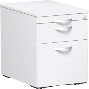 Rollcontainer Flex 438 x 565 x 600 mm 3 Schubladen weiß