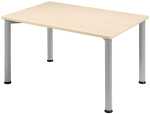 Schreibtisch B1200xT800mm Ahorn/weißalu,...