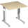 Schreibtisch C Fuß Flex Maße: 800 x 680-820 x 800 mm ahorn