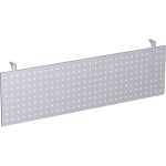 Sichtblende gelocht Silber Tischbreite 1600, C-Fuß...