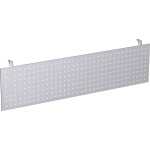 Sichtblende gelocht Silber Tischbreite 1800, C-Fuß...