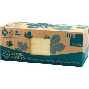 RC Haftnotizen Z-Faltung, 75x75mm 100 Bl, Blauen Engel, gelb