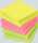 Haftnotiz, 75 x 75mm, 80 Blatt, Brillantgelb, Brillantpink
