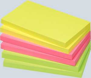 Haftnotiz, 125 x 75mm, 80 Blatt, Brillantgelb, Brillantpink,