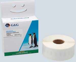 Premium Etiketten 19x51mm, komp. zu 11355/S0722550, schwarz auf weiß