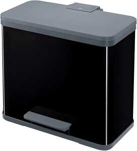 HAILO Tret-Abfalltrenner Öko Trio Plus L - 3 x 9 l, schwarz