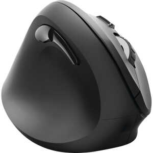 Linkshänder Funkmaus EMW-500L schwarz vertikal, ergonomisch, 6 Tasten