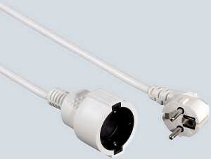 Schutzkontakt Verlängerungskabel Profi 5m weiß