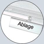 Beschriftungsclip für Briefkörbe transparent,...