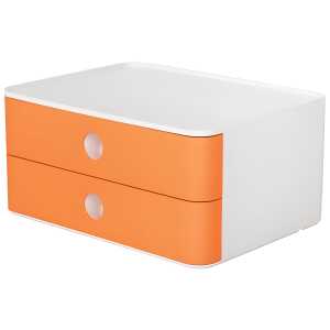 Smart-Box Allison,Schubladenbox 2 Schübe, apricot orange