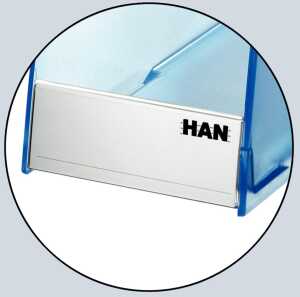 Beschriftungsschild 10ST transparent HAN 1690 TWIN 70x26mm