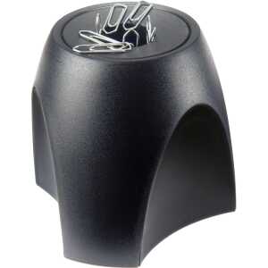 Büroklammernspender DELTA schwarz/ silber magnetisch