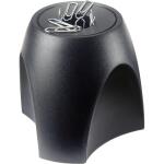 Büroklammernspender DELTA schwarz/ silber magnetisch