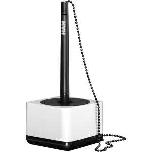 I-Line Kugelschreiberständer Hochglänzend Weiß/Schwarz 17651-32