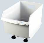 Papier Container LOGO Drive 25l, grau, ohne Rollen u. Deckel
