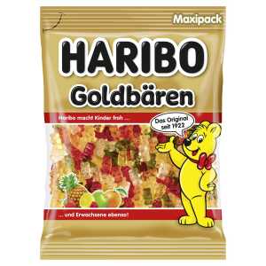 Haribo Goldbären Maxipack 1 KG Beutel Fruchtgummi in frischen