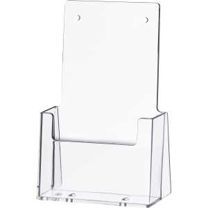 Tischprospekthalter glasklar für 1x1/3 A4/C6 lang 186x116x65mm