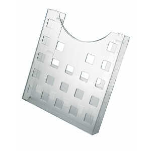 Prospekthalter the grid 23,9 x 26,2 x 4,7 cm A4 glasklar 1 Fach