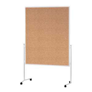 Moderationstafel einteilig Kork 1200 x 1500 mm mit weißem Rahmen