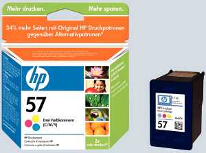 Tintenpatrone 57 farbig für Deskjet 450,450CBi,450Ci,450WBT