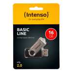 Speicherstick USB Drive 2.0, 16 GB Basic Line, drehbarer...