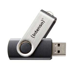 Speicherstick Basic Line USB 2.0 schwarz-silber, Kapazität 64GB