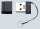 Speicherstick Slim Line USB 3.0, 128GB, schwarz