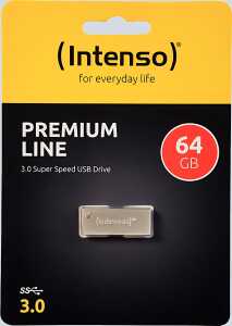 Speicherstick Premium Line USB 3.0, silber, Kapazität 64 GB