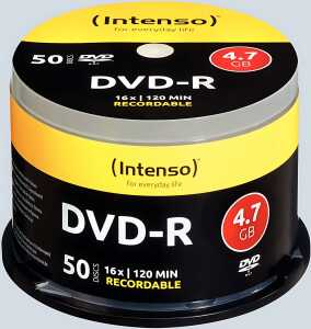 Rohling DVD-R 4,7GB, 16x, Spindel 50er