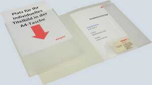 Angebotsmappe Dataplus PP A4 tansparent, mit Tasche vorne