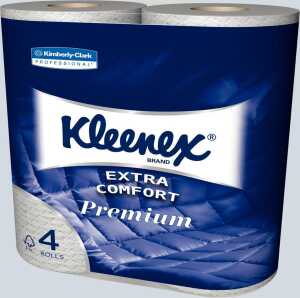 Kleenex Toilettenpapier - 4-lagig, weiß, 6x 4 Rollen