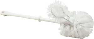 WC Bürste mit Randreiniger, Kunst- stoff PPN, weiß, ca. 40 cm lang