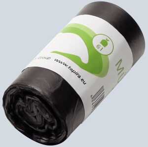 Kosmetikabfallbeutel 6 L, grau, 31 x 37cm, 5 my, HDPE