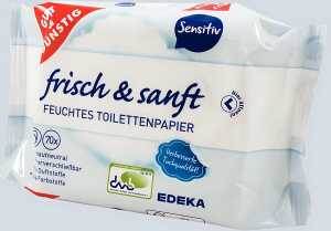 Toilettenpapier feucht Nachfüllpack sensitiv, 2 x 70 Tücher #09451205