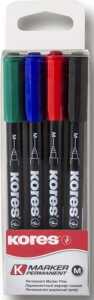 Kores Faserschreiber CD/DVD Marker 4er-Etui, permanent
