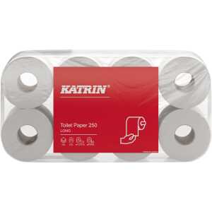Toilettenpapier Katrin Plus 3-lg., 250 Blatt / Rolle, weiß
