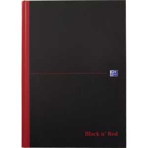 Oxford Notizbuch Black n Red DIN A4 kariert schwarz/rot 96 Bl.