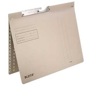 LEITZ Combi Pendelhefter A4Kaufm.heft 250g/qm Natronkarton grau